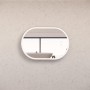 Oval 01 Led Mirror With Brushed Nickel Framed 600 * 900